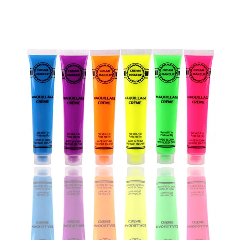 6 Pcs Set Face & Body Paint Neon Glow in the Dark for Rave Festival Party pigment powder
6 Pcs Set Face & Body Paint Neon Glow in the Dark for Rave Festival Party pigment powder