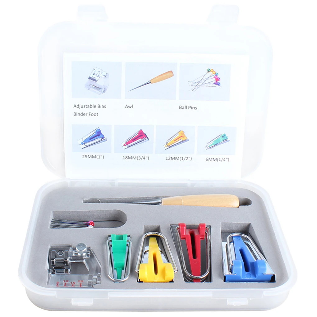 Machine Tools Binding Sew Multifunction Sewing Bias Tape Maker Set DIY Patchwork Quilting Tool
Machine Tools Binding Sew Multifunction Sewing Bias Tape Maker Set DIY Patchwork Quilting Tool