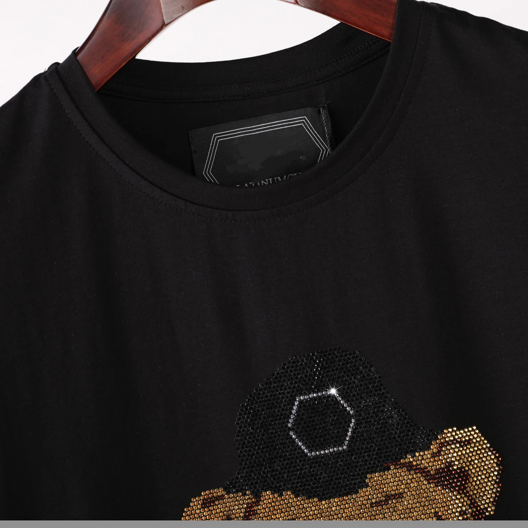 Germany Men Shirt Black Short Sleeve PP Skull Top Street Sportswear Short Sleeve Men's Plein Shirt Hombre manga corta T shirt
Germany Men Shirt Black Short Sleeve PP Skull Top Street Sportswear Short Sleeve Men's Plein Shirt Hombre manga corta T shirt