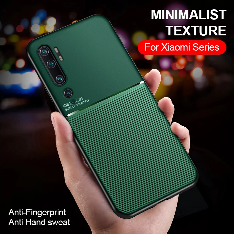 Магнитный кожаный чехол для xiaomi Note 10 pro CC9 автомобильный Note10 10pro Not CC9pro бампер