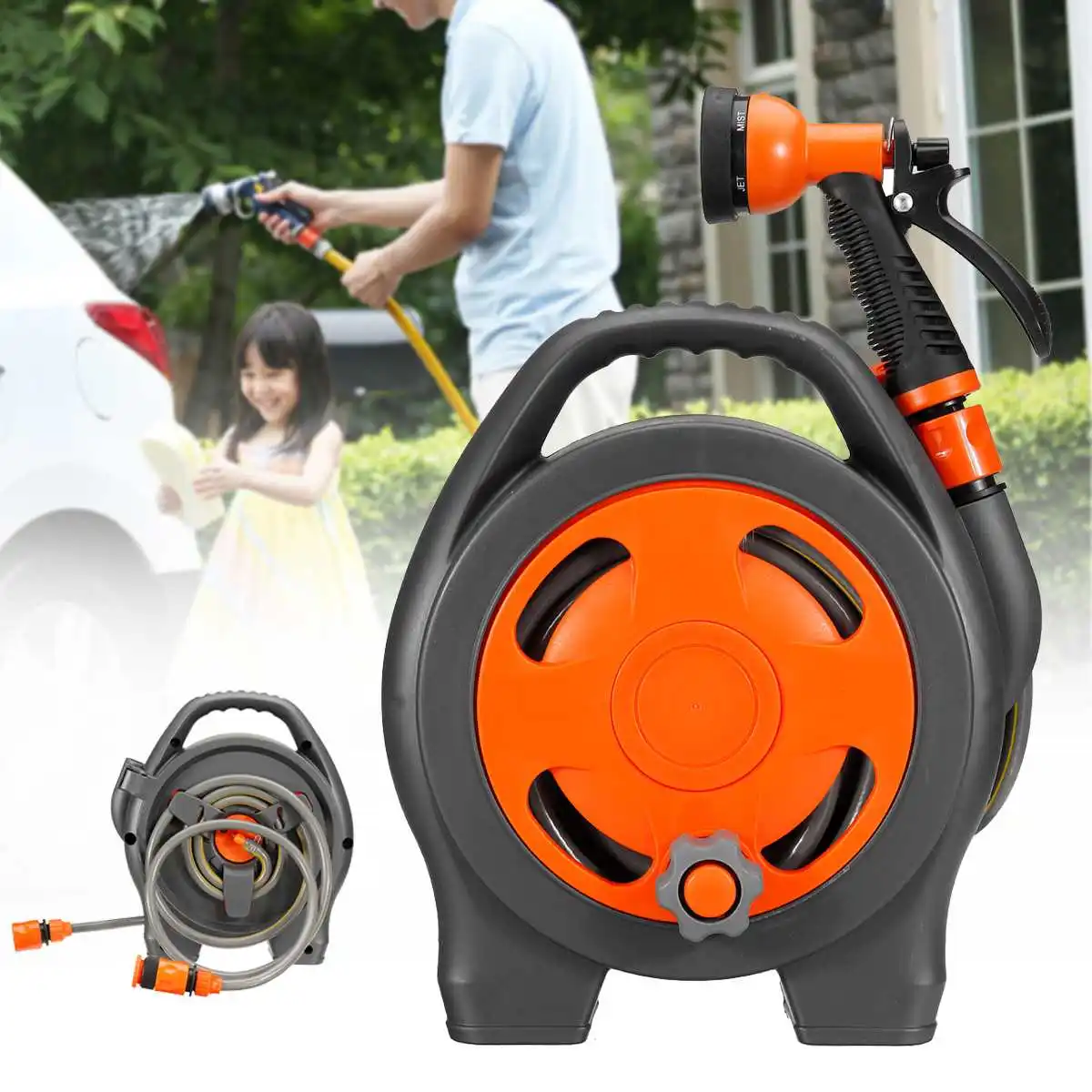 Портативный садовый шланг 38 футов, катушка для полива автомобильных шлангов, распылитель для шлангов, держатель-органайзер 10 м + 1,5 м
Портативный садовый шланг 38 футов, катушка для полива автомобильных шлангов, распылитель для шлангов, держатель-органайзер 10 м + 1,5 м