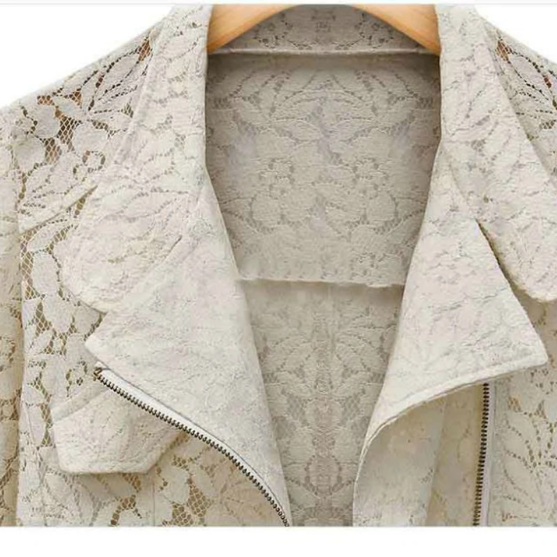 2021 Autumn New Brand High Quality Full Lace Outwear Leisure Casual Short Jacket Metal Zipper Jacket
2021 Autumn New Brand High Quality Full Lace Outwear Leisure Casual Short Jacket Metal Zipper Jacket