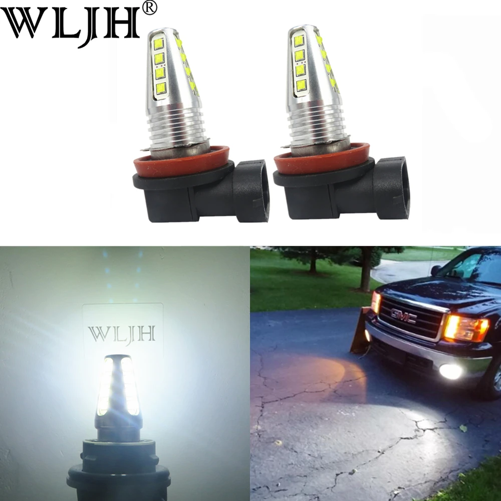 WLJH 2x H8 светодиодный автомобильный Стайлинг H9 H11 светодиодная фара вождения H8 противотуманная фара DRL дневные ходовые огни лампа для Hyundai ...
WLJH 2x H8 светодиодный автомобильный Стайлинг H9 H11 светодиодная фара вождения H8 противотуманная фара DRL дневные ходовые огни лампа для Hyundai ...