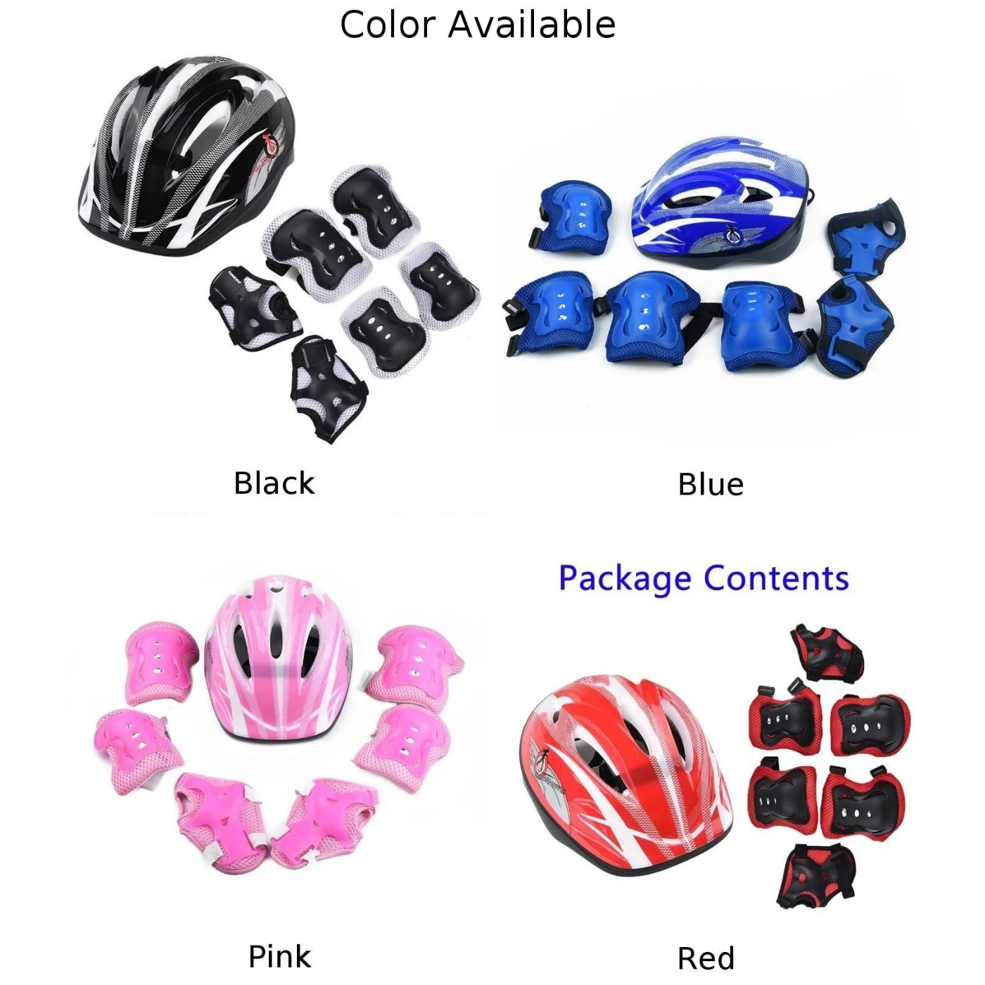 7pcs Kid Child Roller Skating Bike Safety Helmet Knee Wrist Guard Elbow Pad Set Scooter Cycling Helmet
7pcs Kid Child Roller Skating Bike Safety Helmet Knee Wrist Guard Elbow Pad Set Scooter Cycling Helmet