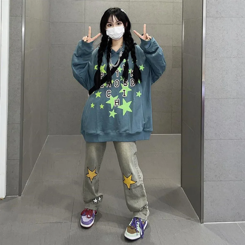 Толстовка с надписью Kanye and Jerry, американская Повседневная Толстовка в стиле high street, толстовка большого размера для пар
Толстовка с надписью Kanye and Jerry, американская Повседневная Толстовка в стиле high street, толстовка большого размера для пар