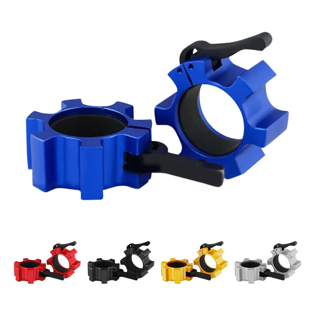 1Pair Barbell Clamps Metal Aluminum Quick Release Locking Workout Barbells Collars Squat Fitness Body Building Weight Lifting
1Pair Barbell Clamps Metal Aluminum Quick Release Locking Workout Barbells Collars Squat Fitness Body Building Weight Lifting