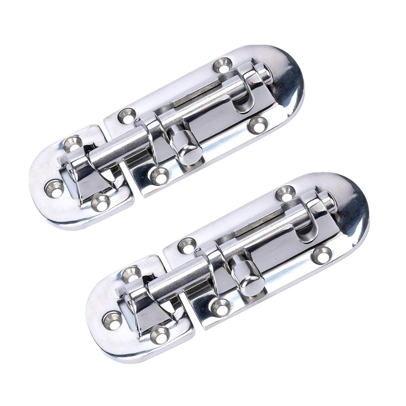 2pcs 4" Marine 316 Stainless Steel Door Latch Barrel Bolt Home Gate Lock Safety Heavy Duty Latch Hasp
2pcs 4" Marine 316 Stainless Steel Door Latch Barrel Bolt Home Gate Lock Safety Heavy Duty Latch Hasp