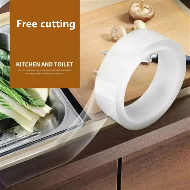 Kitchen Sink Waterproof Mildew Strong Self-adhesive Transparent Tape Bathroom Bathroom Gap Strip Pool Water Seal
Kitchen Sink Waterproof Mildew Strong Self-adhesive Transparent Tape Bathroom Bathroom Gap Strip Pool Water Seal