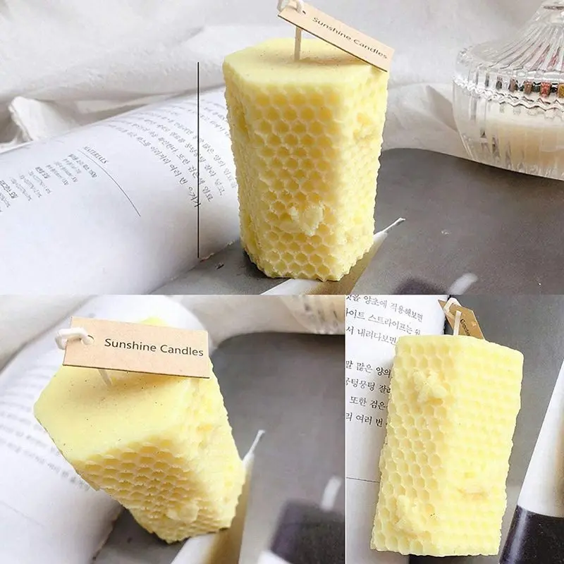 MILIVIXAY 2 Pack Bee Honeycomb Silicone Candle Mold 10M Candle Wicks and 1Pc Wick Holder 5Pc Rubber Band for Candle Making
MILIVIXAY 2 Pack Bee Honeycomb Silicone Candle Mold 10M Candle Wicks and 1Pc Wick Holder 5Pc Rubber Band for Candle Making