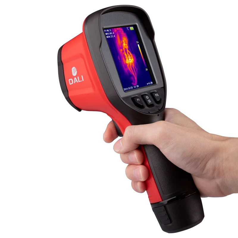 Dali 3.2 inch LCD large screen high-precision infrared thermal imager 60Hz high frame built-in six languages with visible light
Dali 3.2 inch LCD large screen high-precision infrared thermal imager 60Hz high frame built-in six languages with visible light
