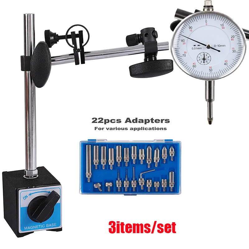 Micrometer 10mm Dial Indicator Gauge Magnetic Holder Stand Tester 0.01 Mm Paquimetro Woodworking Measuring Instrument
Micrometer 10mm Dial Indicator Gauge Magnetic Holder Stand Tester 0.01 Mm Paquimetro Woodworking Measuring Instrument