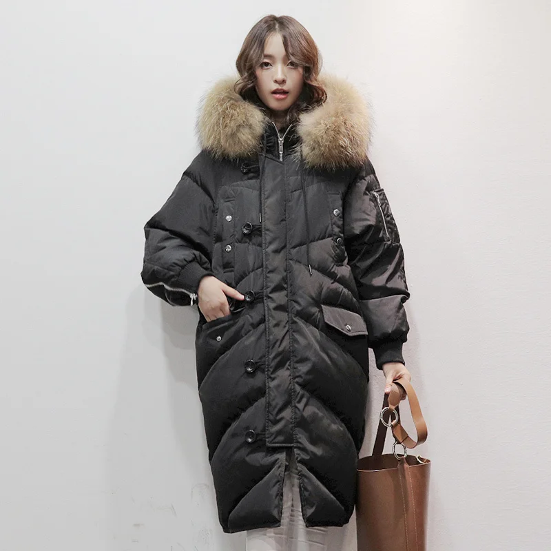 2020 Korean Style Winter Womens Down Jacket Oversize 90% Duck Down Coat Women Long Large Real Raccoon Fur Hooded 6101490
2020 Korean Style Winter Womens Down Jacket Oversize 90% Duck Down Coat Women Long Large Real Raccoon Fur Hooded 6101490