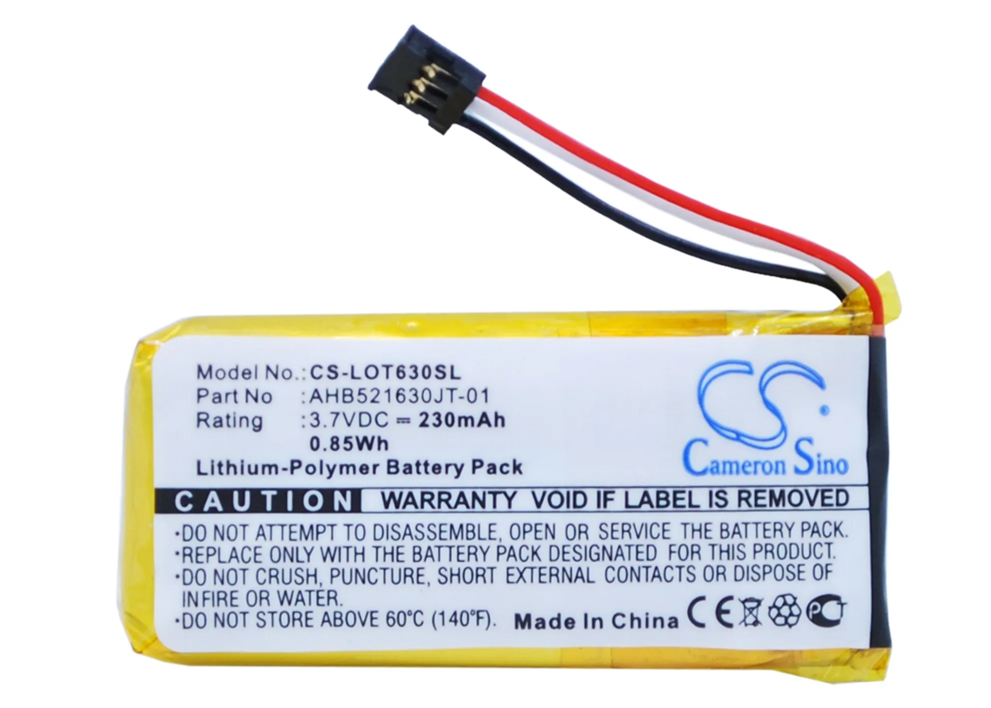 Cameron Sino аккумулятор 230 мАч 1311 533 000069 000071 AHB521630PJT 01 для Logitech H600 N R0044 ультратонкая