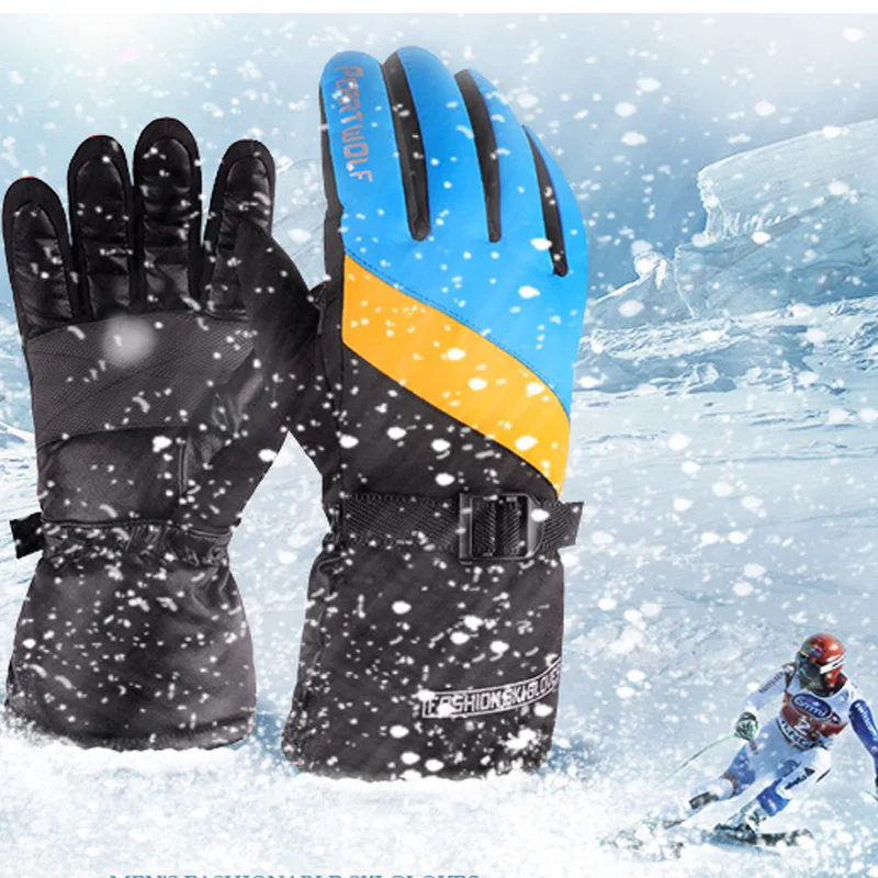Зимние профессиональные лыжные перчатки для девочек и мальчиков