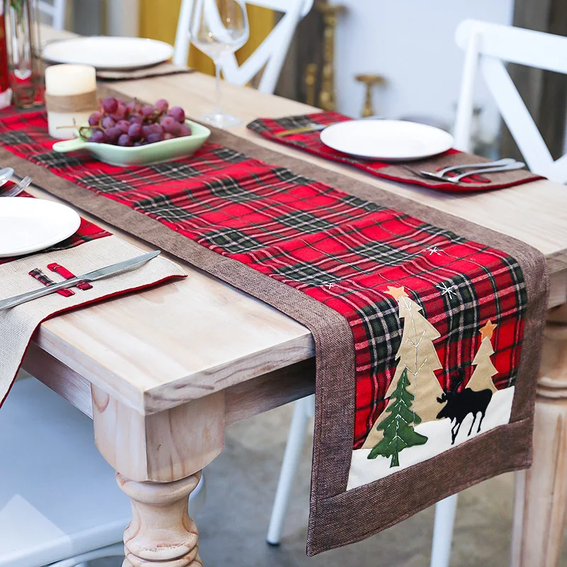 Christmas Table Runner Cotton Linen Fabric Table Cover Xmas Dinning Table Decoration Accessories For Dining Room Kitchen Outdoor
Christmas Table Runner Cotton Linen Fabric Table Cover Xmas Dinning Table Decoration Accessories For Dining Room Kitchen Outdoor