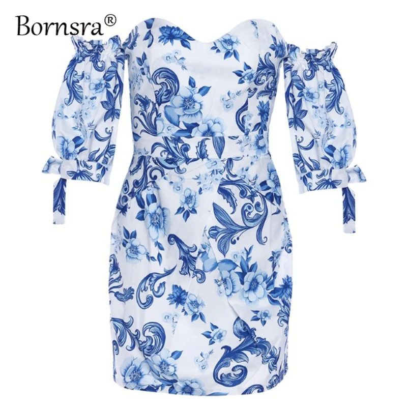 Bornsra 2021 Summer New Women's Dress Wrapped Chest One-shoulder Short Skirt Sexy Open Back Floral Print Dress
Bornsra 2021 Summer New Women's Dress Wrapped Chest One-shoulder Short Skirt Sexy Open Back Floral Print Dress