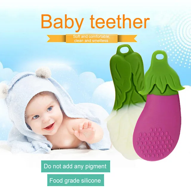 Food Grade Silicone Baby Teether Vegetable Shaped Silicone Teether Infant Dental Care Toothbrush Training Baby Care 2 Types
Food Grade Silicone Baby Teether Vegetable Shaped Silicone Teether Infant Dental Care Toothbrush Training Baby Care 2 Types