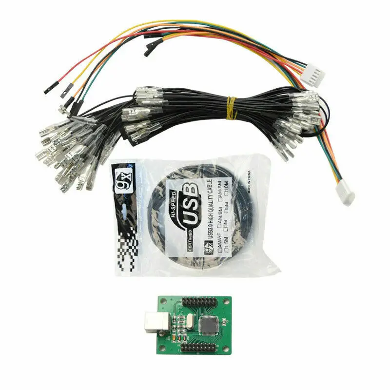 Аркадный кодировщик для USB контроллера 187 проводка 2 игрока набор сделай сам Raspberry