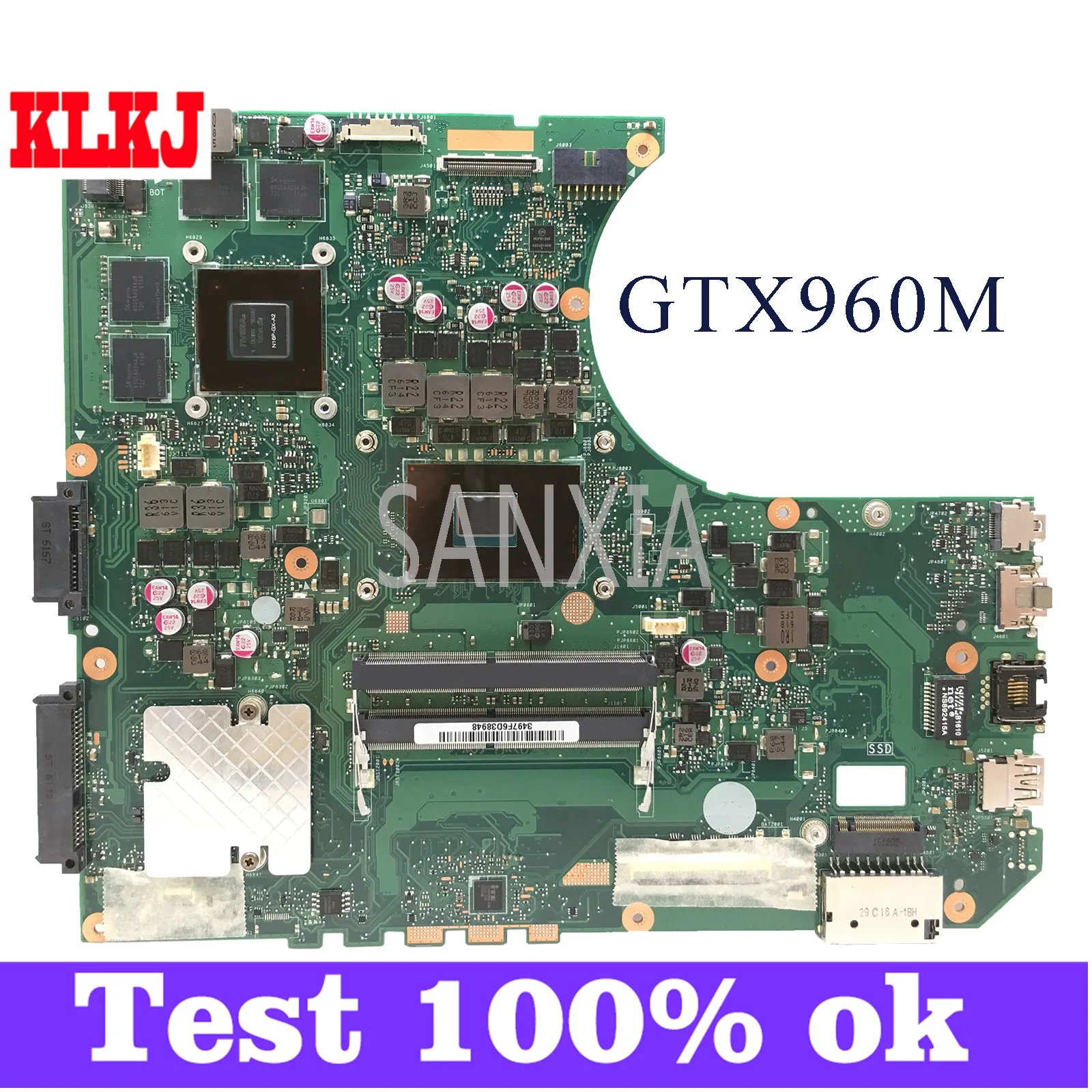 KLKJ N552VW материнская плата для ноутбука ASUS VivoBook Pro N552VW N552VX оригинальная материнская плата HM170 I7-6700HQ GTX960M
KLKJ N552VW материнская плата для ноутбука ASUS VivoBook Pro N552VW N552VX оригинальная материнская плата HM170 I7-6700HQ GTX960M