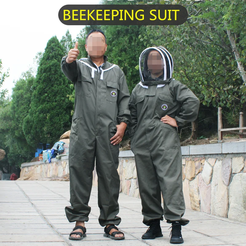 

1 set costume beekeeping suit beekeeper full suit ventilated bee clothes apiculture reusable coverall for bees