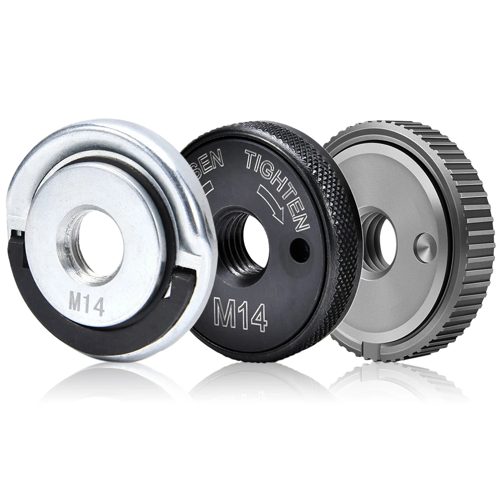 1/3Pcs Angle Grinder M14 Thread Inner Outer Flange Nut Set Quick Release Nut Power Replacement For Bosch Metabo Milwaukee Makita
1/3Pcs Angle Grinder M14 Thread Inner Outer Flange Nut Set Quick Release Nut Power Replacement For Bosch Metabo Milwaukee Makita