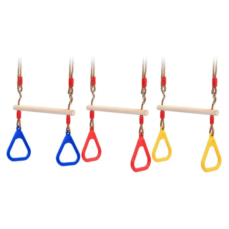 Kids Adult Indoor Outdoor Wooden Trapeze Swing Bar with Plastic Rings for Sport Dropshipping
Kids Adult Indoor Outdoor Wooden Trapeze Swing Bar with Plastic Rings for Sport Dropshipping