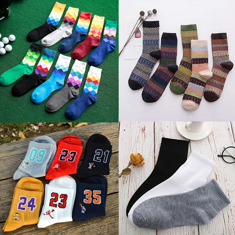 5/6/8Pairs/Lot Hip Hop Socks Men Long Socks Fashion Soft Cotton Male Warm Socks Funny Colorful Novelty Print Casual Sox
5/6/8Pairs/Lot Hip Hop Socks Men Long Socks Fashion Soft Cotton Male Warm Socks Funny Colorful Novelty Print Casual Sox