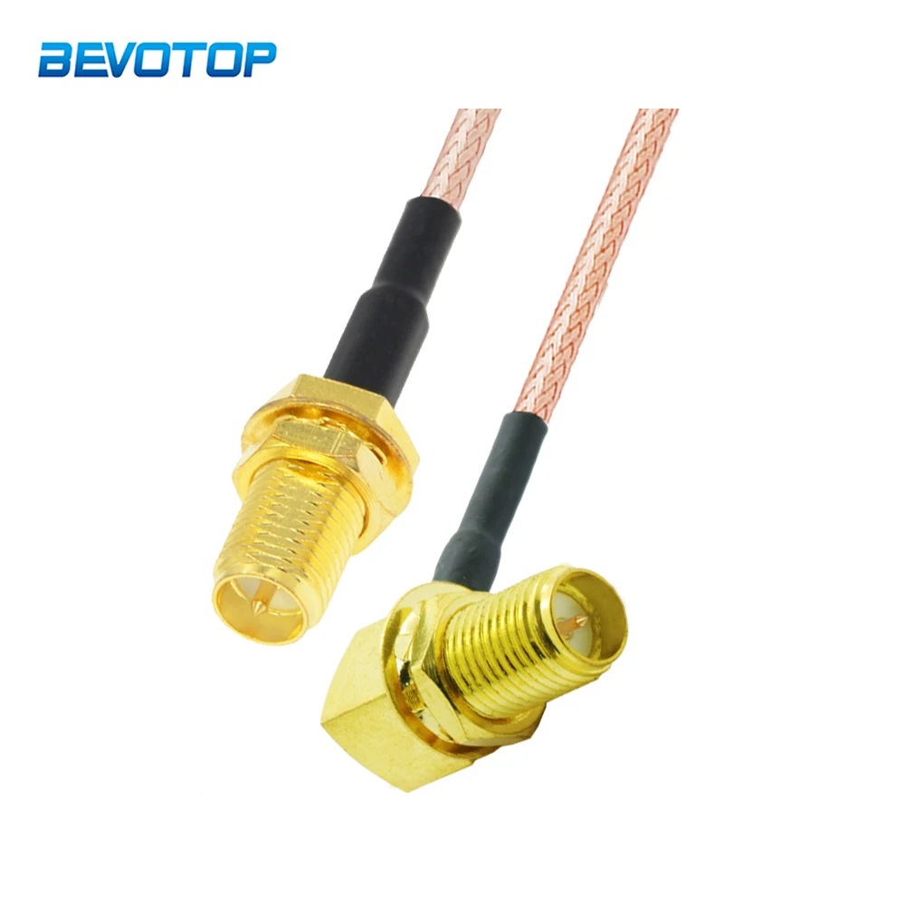 RG316 RP SMA Female to RP SMA Female 90 Connector Pigtail WIFI Extension Cable RF Coaxial Cord Adapter Wire BEVOTOP 5CM-30M
RG316 RP SMA Female to RP SMA Female 90 Connector Pigtail WIFI Extension Cable RF Coaxial Cord Adapter Wire BEVOTOP 5CM-30M