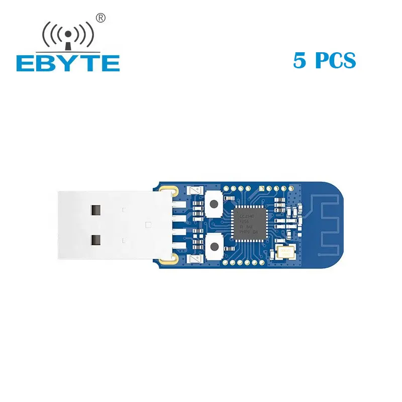 5PCS CC2531 Zigbee Wireless Data Transmitter Receiver 2.4Ghz USB Interface 4dBm IoT uhf RF Module EBYTE E18-2G4U04B PA + LNA PWM
5PCS CC2531 Zigbee Wireless Data Transmitter Receiver 2.4Ghz USB Interface 4dBm IoT uhf RF Module EBYTE E18-2G4U04B PA + LNA PWM