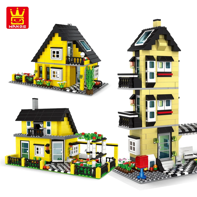 WANGE City Architecture Villa Cottage Building Blocks set Friends Beach Hut Modular Home House Village Model Toys for children
WANGE City Architecture Villa Cottage Building Blocks set Friends Beach Hut Modular Home House Village Model Toys for children