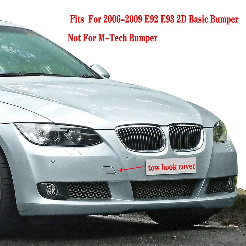 51117187956 для BMW 3-Series E92 E93 328I 335I 2006 2007 2008 2009 Автомобильный передний бампер с крючком