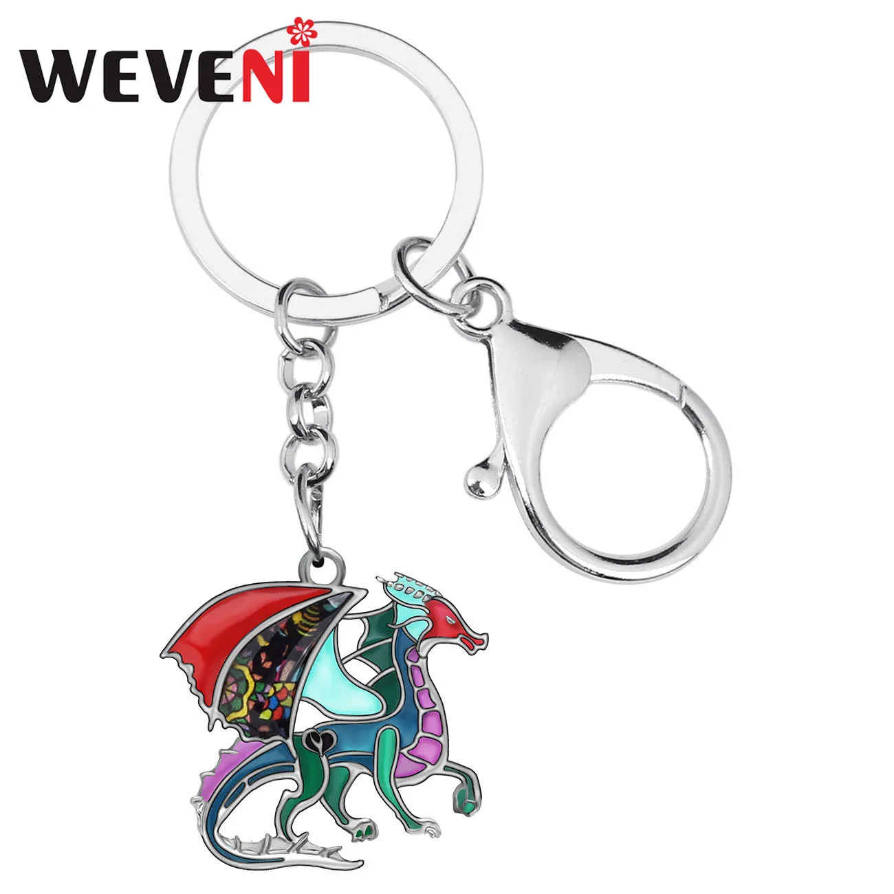 WEVENI Enamel Alloy Floral Sweet Dragon Keychains Fashion Bag Purse Car Key Chain Ring Jewelry For Women Girls Teens Charms Gift 
WEVENI Enamel Alloy Floral Sweet Dragon Keychains Fashion Bag Purse Car Key Chain Ring Jewelry For Women Girls Teens Charms Gift