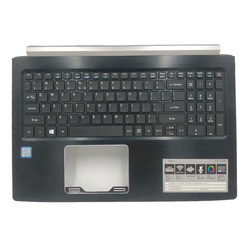Original Disassembly Notebook C Shell Keyboard Suitable For Acer ASPIRE5 6 7 A615 A515-51G N16Q2 N17C4 563W
Original Disassembly Notebook C Shell Keyboard Suitable For Acer ASPIRE5 6 7 A615 A515-51G N16Q2 N17C4 563W