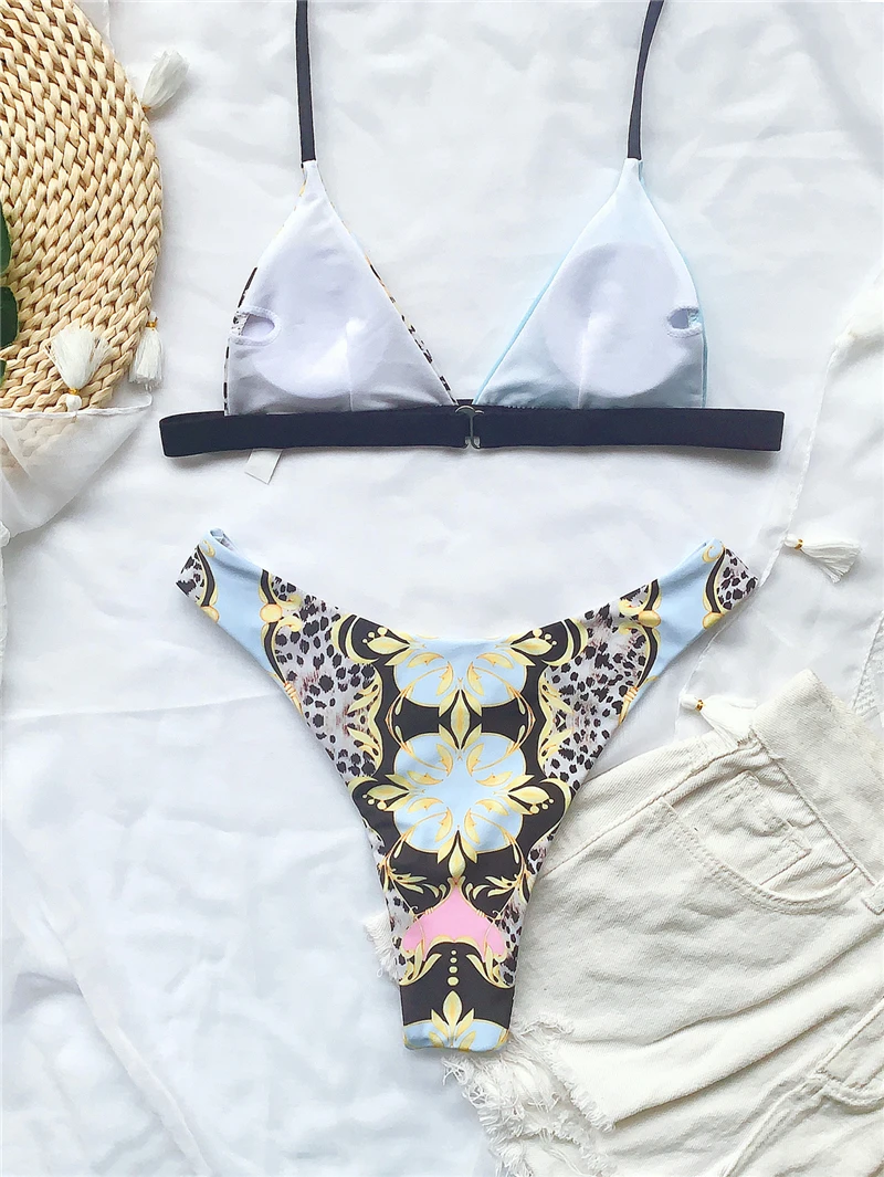 2020 New Print Swimsuits Stitching Bikinis Retro Swimwear Female Sexy Bandage Swimming For Women Bathing suit Push Up Bikini Set
2020 New Print Swimsuits Stitching Bikinis Retro Swimwear Female Sexy Bandage Swimming For Women Bathing suit Push Up Bikini Set
