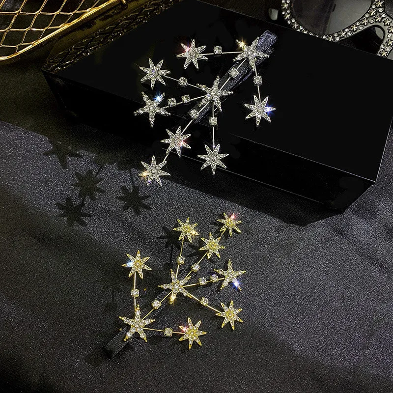 FYUAN Shine Star Crystal Hairpins for Women Bijoux Rhinestones Hair Accessories Bride Wedding Jewelry
FYUAN Shine Star Crystal Hairpins for Women Bijoux Rhinestones Hair Accessories Bride Wedding Jewelry