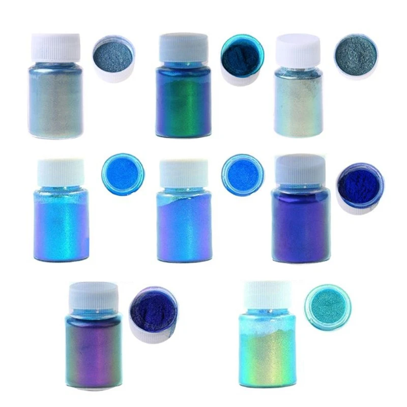 95AB 8 Color Chameleons Pigment Pearl Epoxy Resin Glitter Discolored Powder Kit
95AB 8 Color Chameleons Pigment Pearl Epoxy Resin Glitter Discolored Powder Kit