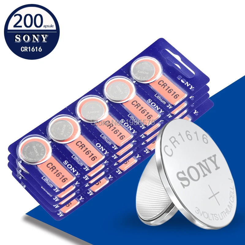 Аккумулятор кнопочный Sony cr1616 cr 200 3v, 1616 шт., оригинальный, DL1616 BR1616 ECR1616 5021LC L11 L28 KCR1616
Аккумулятор кнопочный Sony cr1616 cr 200 3v, 1616 шт., оригинальный, DL1616 BR1616 ECR1616 5021LC L11 L28 KCR1616