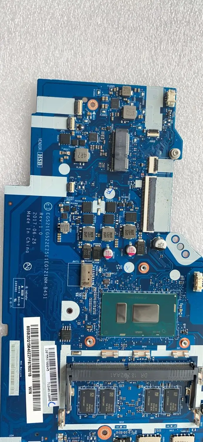 KEFU For Lenovo Ideapad 330-15IKB 330-17IKB Notebook Motherboard NM-B451 CPU I7 8550U RAM 4GB 100% Test Work
KEFU For Lenovo Ideapad 330-15IKB 330-17IKB Notebook Motherboard NM-B451 CPU I7 8550U RAM 4GB 100% Test Work