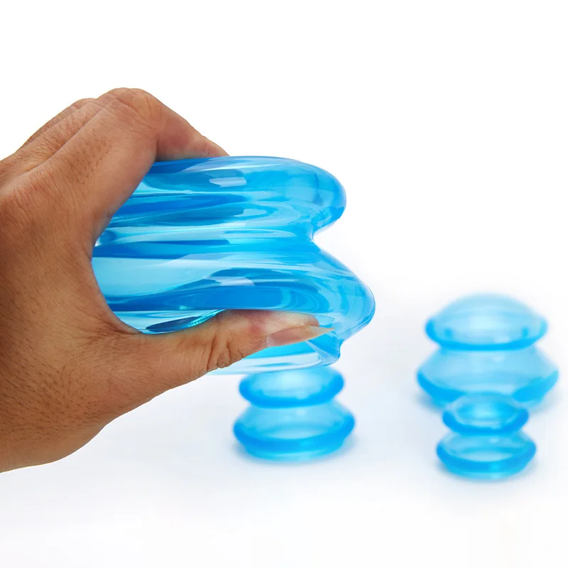 1 шт. силиконовые массаж тела чашки антицеллюлитный всасывания пузырь присоски