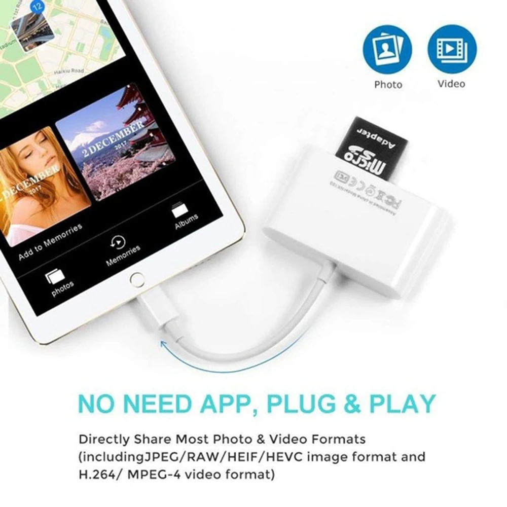 Four in One SD Card Reader OTG USB Cable Micro SD/TF Adapter Data Transfer Large current for Macbook Cell Phone iPhone | Мобильные