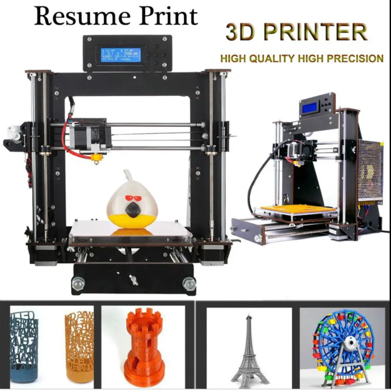 3D Printer Latest Upgraded Full Quality LCD High Precision Reprap Prusa i3 DIY 3d Printer
3D Printer Latest Upgraded Full Quality LCD High Precision Reprap Prusa i3 DIY 3d Printer