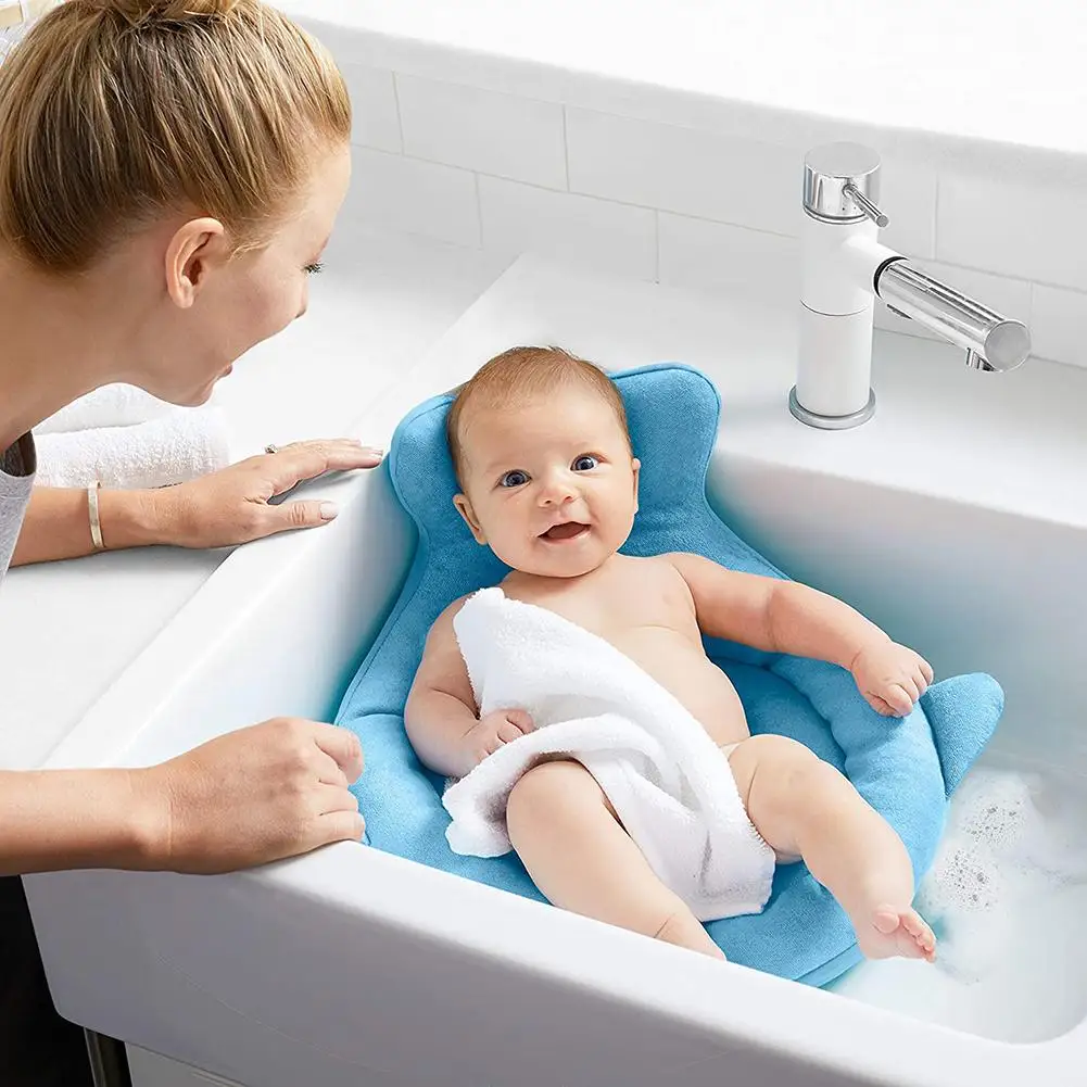 Newborn Baby Baby Bath Mat Bathing Floating Mat Non-angular Bionic Design Soft And Comfortable Cartoon Non-slip Bathing Bed 
Newborn Baby Baby Bath Mat Bathing Floating Mat Non-angular Bionic Design Soft And Comfortable Cartoon Non-slip Bathing Bed
