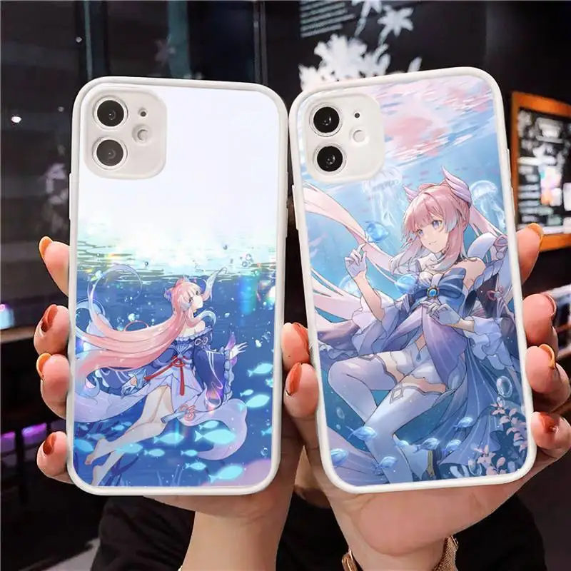 Sangonomiya Kokomi Phone Case Matte Transparent for iPhone 7 8 11 12 s mini pro X XS XR MAX Plus Clear mobile bag Genshin Impact
Sangonomiya Kokomi Phone Case Matte Transparent for iPhone 7 8 11 12 s mini pro X XS XR MAX Plus Clear mobile bag Genshin Impact