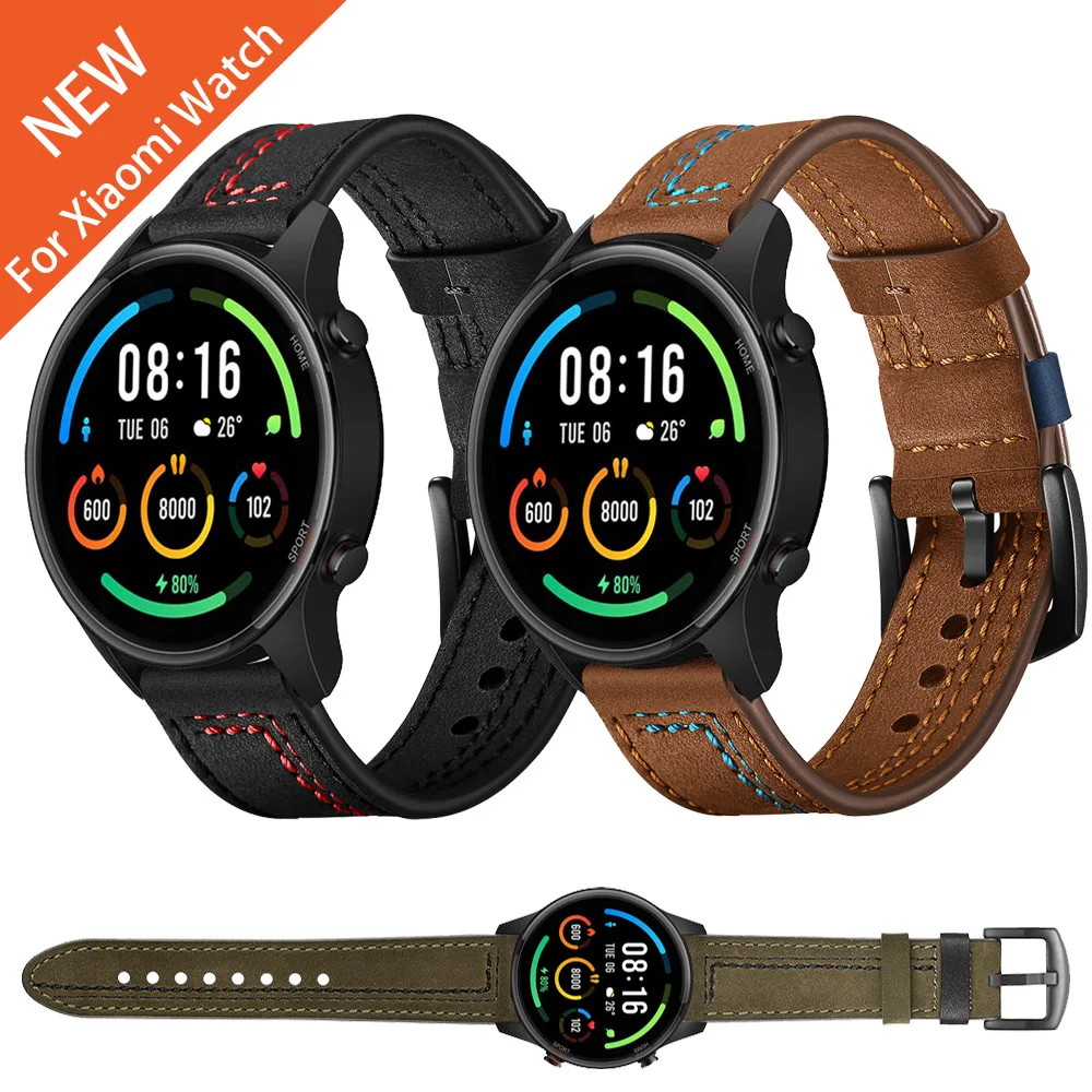 Кожаный сменный ремешок для Xiaomi Mi Watch, цветной спортивный ремешок для Mi Watch
Кожаный сменный ремешок для Xiaomi Mi Watch, цветной спортивный ремешок для Mi Watch