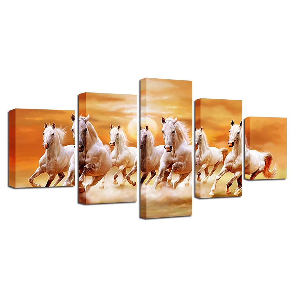 Canvas Paintings Living Room Wall Art Prints Poster 5 Pieces Running Fine Horses At Sunset Scenery Pictures Home Decor Framework
Canvas Paintings Living Room Wall Art Prints Poster 5 Pieces Running Fine Horses At Sunset Scenery Pictures Home Decor Framework