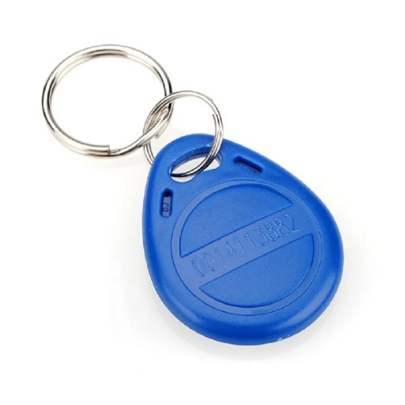 Дверной ключ чип 10 шт. синий цвет RFID Брелки 125 кГц Бесконтактный ABS для контроля