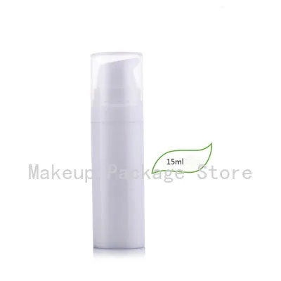 5ml10ml15ml 10/30/50pcs Empty White PP Plastic Cosmetic Lotion Airless Bottle, Portable DIY Elegant Essence Refillable Container 
5ml10ml15ml 10/30/50pcs Empty White PP Plastic Cosmetic Lotion Airless Bottle, Portable DIY Elegant Essence Refillable Container