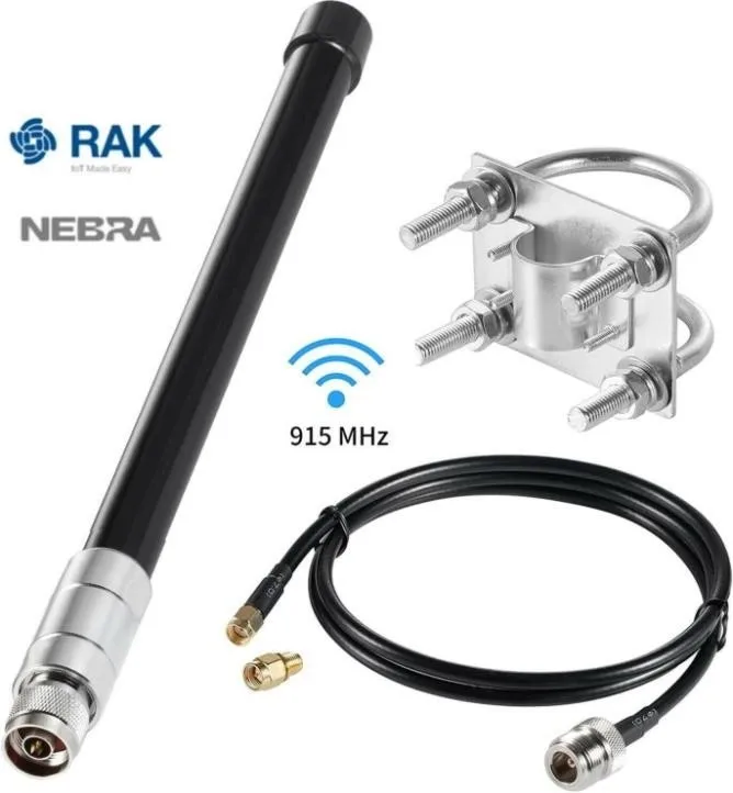 Antenna Data Transmission Kit 12dBi Long-Range LoRa 915MHz Antenna For Helium RAK Hotspot HNT Miner With 1 Meter RG58 Cable
Antenna Data Transmission Kit 12dBi Long-Range LoRa 915MHz Antenna For Helium RAK Hotspot HNT Miner With 1 Meter RG58 Cable