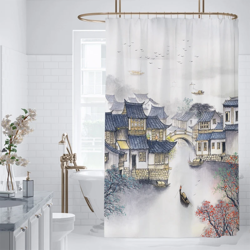 Thicken Polyester Shower Curtain Anti-mildew Art Frosted Shower Curtain Separate Washable Cortina Ducha Bathroom Decor DE50YL
Thicken Polyester Shower Curtain Anti-mildew Art Frosted Shower Curtain Separate Washable Cortina Ducha Bathroom Decor DE50YL