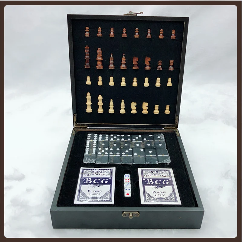 3 In 1 Professional Chess Decoration Original Design Chess Set Luxury Big Wooden Table Games Giochi Da Tavolo Wooden Chessboard
3 In 1 Professional Chess Decoration Original Design Chess Set Luxury Big Wooden Table Games Giochi Da Tavolo Wooden Chessboard